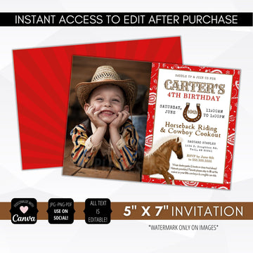 horse theme party supply bundle